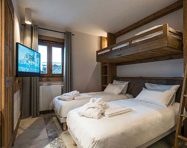 Chalets Cocoon Val Thorens - Luxurious beds, bath robes and towels await you on your ski holiday in Val Thorens.