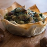 Chestnut and Spinach Tart