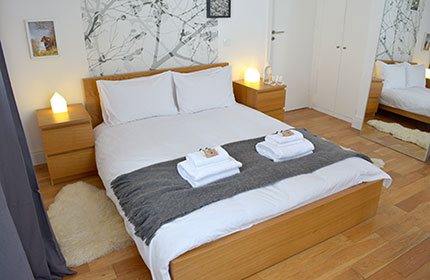 Beautiful chalet bedroom with en-suite